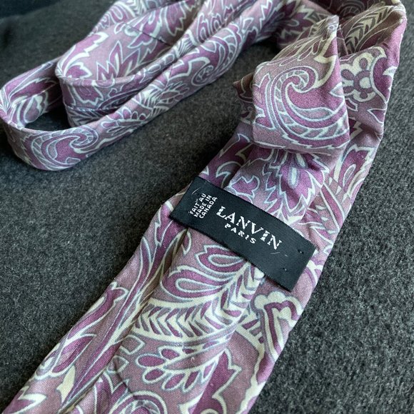 Lanvin Vintage Tie in Lilac tones - Picture 2 of 2